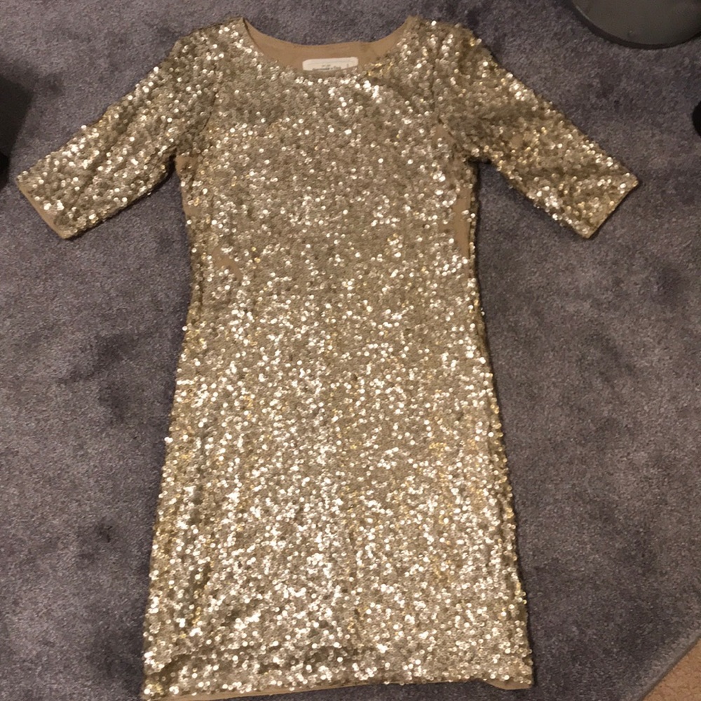 Gold sparkly dress